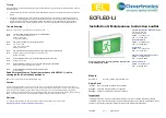 Предварительный просмотр 1 страницы Clevertronics ECFLED-LI Installation & Maintenance Instructions