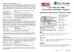 Preview for 1 page of Clevertronics L10 LIFELIGHT PRO LLIFE-PRO-SPOT Installation & Maintenance Instructions