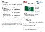 Предварительный просмотр 1 страницы Clevertronics L10 LJELED-40 Series Assembly, Installation & Maintenance Instructions