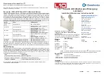 Предварительный просмотр 1 страницы Clevertronics L10 Supalite LWFLED Series Installation & Maintenance Instruction Manual