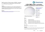 Clevertronics LED CIRCLITE Installation & Maintenance Instructions предпросмотр