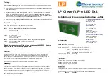 Preview for 1 page of Clevertronics LP Cleverfit Pro CCFPRO Series Installation & Maintenance Instructions