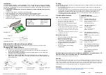 Preview for 2 page of Clevertronics TS EUBPRO-LI Installation & Maintenance Instructions