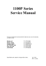 Clevo 1100P Series Service Manual preview