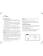 Предварительный просмотр 4 страницы Cli-mate CLI-AP10 Installation And Operating Instructions Manual