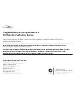 Preview for 2 page of Cli-mate CLI-AP20 Installation & Operating Instructions Manual