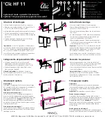 Preview for 2 page of Clic HF 11 Quick Manual