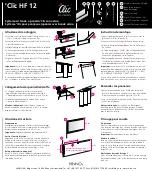 Preview for 2 page of Clic HF 12 Instructions