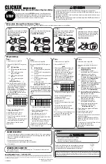 Предварительный просмотр 1 страницы Clicker KLIK2U User Manual