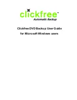 Preview for 1 page of Clickfree DVD Backup User Manual