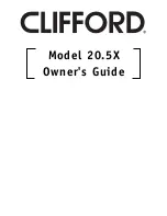 Preview for 1 page of Clifford 20.5X Owner'S Manual