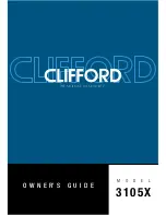 Clifford 3105X Owner'S Manual preview