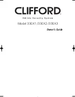 Preview for 1 page of Clifford 330X1 Owner'S Manual