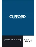 Clifford 470.4X Owner'S Manual предпросмотр