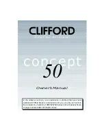 Preview for 1 page of Clifford 50UK Owner'S Manual