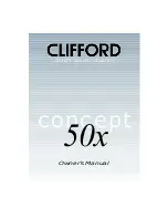 Clifford 50XUK Owner'S Manual предпросмотр