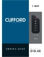 Preview for 1 page of Clifford 510.4X Owner'S Manual