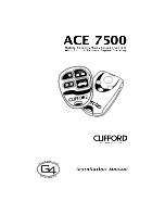 Clifford ACE 7500 Installation Manual preview