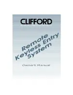 Clifford AUTO SECURITY Owner'S Manual preview