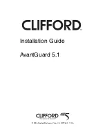 Предварительный просмотр 1 страницы Clifford AvantGuard 5.1 Installation Manual