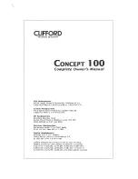 Clifford Concept 100 Owner'S Manual preview