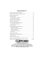 Предварительный просмотр 3 страницы Clifford Concept 60 Owner'S Manual