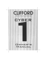 Preview for 1 page of Clifford Cyber 1 Owner'S Manual