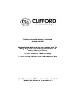 Предварительный просмотр 2 страницы Clifford Cyber 4 Installation Manual