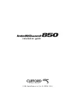 Предварительный просмотр 1 страницы Clifford Intelliguard 850 Installation Manual