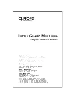 Preview for 1 page of Clifford IntelliGuard Millennia Owner'S Manual