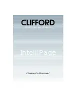 Clifford Intellipage Owner'S Manual предпросмотр