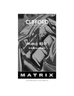 Предварительный просмотр 1 страницы Clifford Matrix RSIII Installation Manual