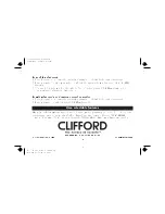 Предварительный просмотр 4 страницы Clifford Prime Level 3 Owner'S Manual