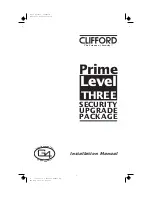 Clifford Prime Level Three Installation Manual предпросмотр