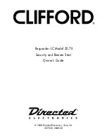 Clifford Responder LC 50.7X Owner'S Manual preview