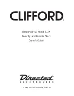 Предварительный просмотр 1 страницы Clifford Responder LE 3.3X Owner'S Manual