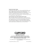 Предварительный просмотр 20 страницы Clifford SuperNova II Owner'S Manual