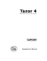 Clifford Tazor 4 Installation Manual предпросмотр