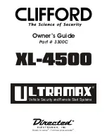 Preview for 1 page of Clifford Ultramax XL-4500 Owner'S Manual