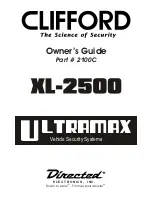 Clifford Ultramax XL2500 Owner'S Manual предпросмотр