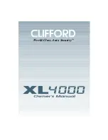 Clifford Wireless Immobilizer XL 4000 Owner'S Manual preview