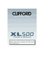 Clifford Wireless Immobilizer XL 500 Owner'S Manual preview