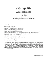 Cliftech Design V-Gauge Lite Manual preview