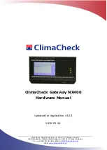 Preview for 1 page of ClimaCheck NX400 Hardware Manual