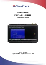 ClimaCheck PA Pro III-NX400 Hardware User Manual preview