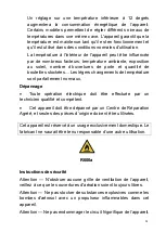 Preview for 14 page of Climadiff CD110B1 Instructions For Use Manual