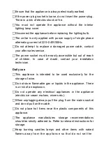 Предварительный просмотр 8 страницы Climadiff CV52IXDZ Instructions For Use Manual