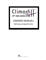 Climadiff Multi-Purpose and Aging Wine Cellars Owner'S Manual preview
