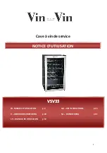 Preview for 1 page of Climadiff Vin Sur Vin VSV33 Instructions Manual