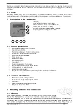 Предварительный просмотр 3 страницы ClimAir Multi Therm-C Operating Instructions Manual